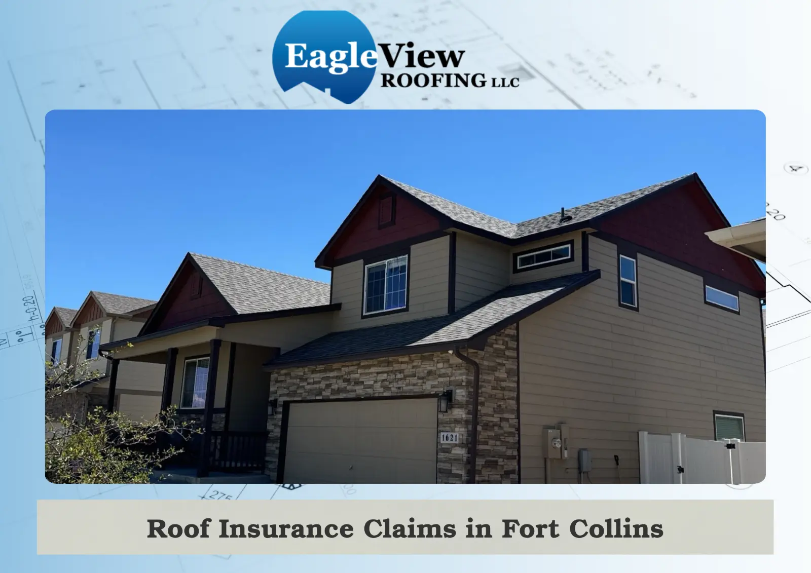 Modern home in Fort Collins with a newly replaced roof, relevant to roof insurance claims and storm damage coverage